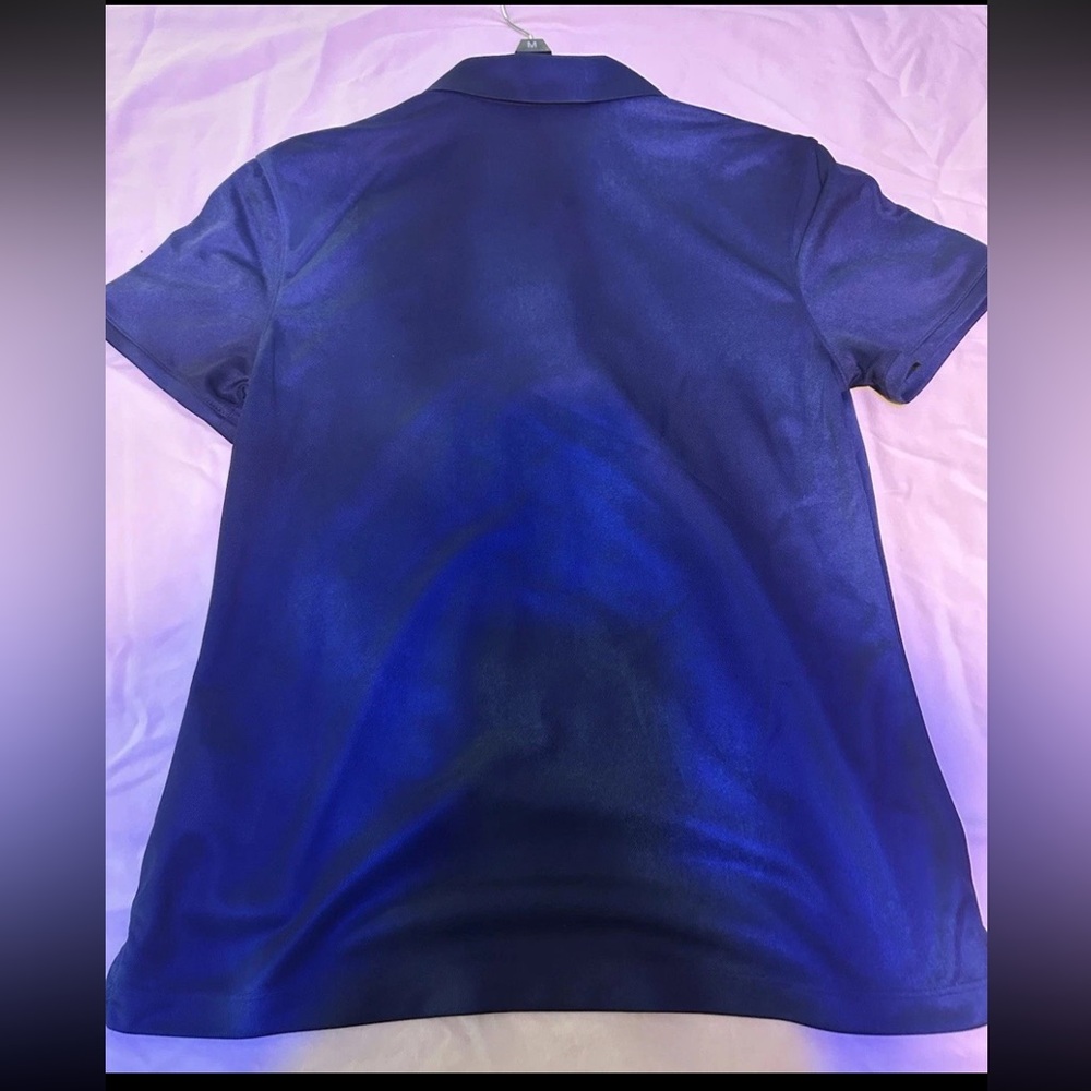 Nike Women's Victory Dri-Fit Print Short Sleeve Golf Polo Size XS Navi Color NWT - Picture 12 of 12